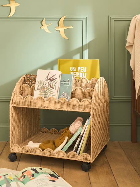 Petit rangement livre corde feston beige 1 - vertbaudet enfant 