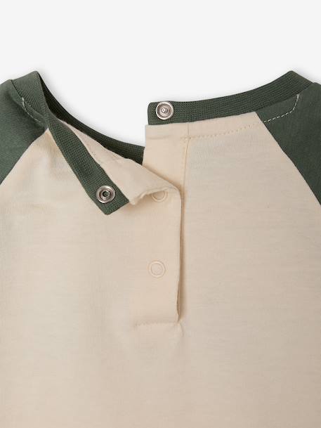 T-shirt manches longues bébé garçon vanille 3 - vertbaudet enfant 