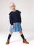 Robe manches longues fille écru+marine 6 - vertbaudet enfant 