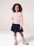 Robe fille 2 en 1 molleton et gaze de coton anthracite+marine+rouge 14 - vertbaudet enfant 
