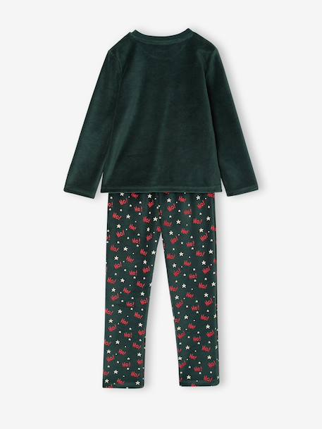 Pyjama garçon noël velours vert sapin 6 - vertbaudet enfant 
