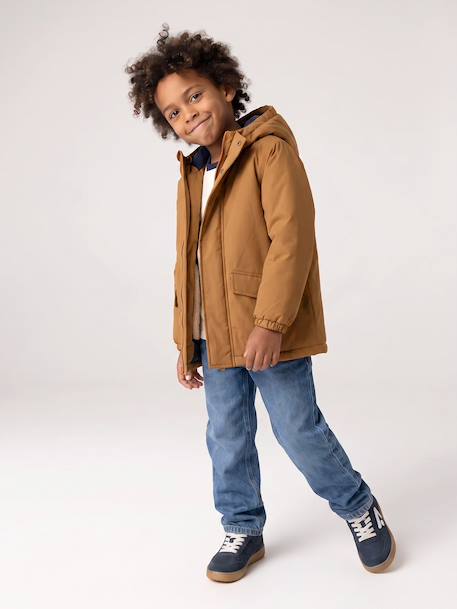 Parka 3 en 1 garçon amovible bleu ardoise+noix de pécan 20 - vertbaudet enfant 