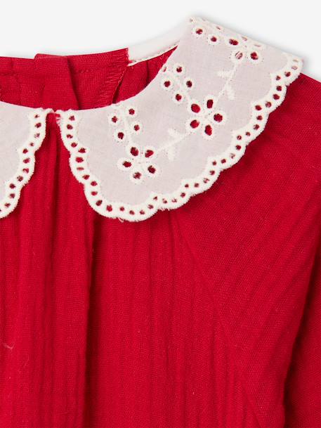 Ensemble barboteuse et collants bébé fille rouge 7 - vertbaudet enfant 