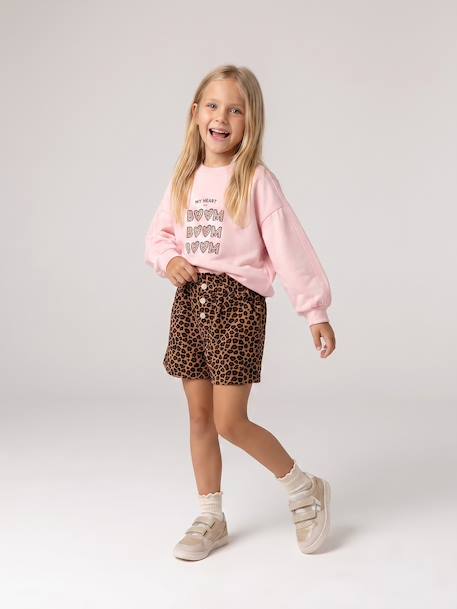 Short en velours forme paperbag fille bleu canard+camel+cannelle+chocolat+gris+mauve 4 - vertbaudet enfant 