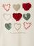 T-shirt fille animation coeur fille manches longues blanc+blush+écru+vert 5 - vertbaudet enfant 