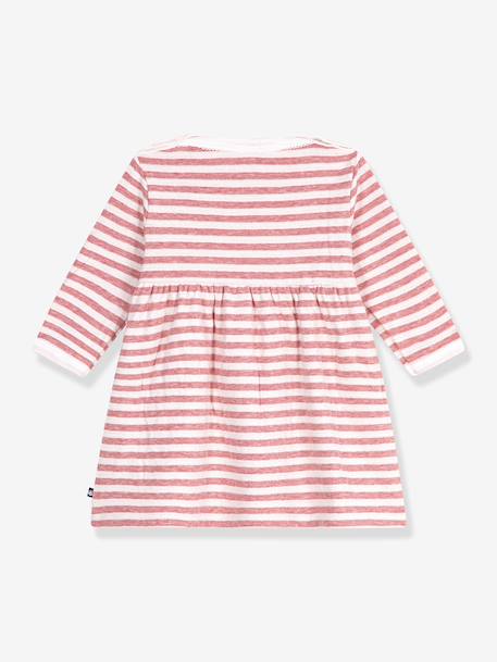 Robe manches longues rose clair 2 - vertbaudet enfant 