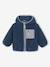 Blouson bébé garçon sherpa à capuche zippé bleu 1 - vertbaudet enfant 