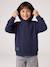 Sweat à capuche garçon marine+rouge chiné 2 - vertbaudet enfant 