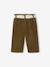 Pantalon large en velours ceinture à fleurs bébé beige+olive+vieux rose 5 - vertbaudet enfant 
