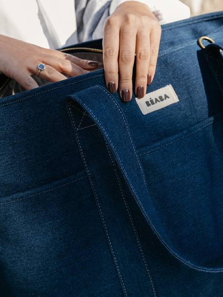 Sac Madrid tote bag beige imprimé+bleu jean+marron imprimé+ocre 8 - vertbaudet enfant 