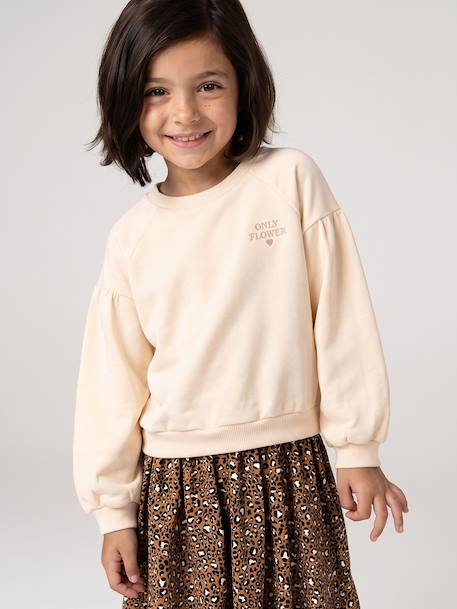 Robe bi-matière fille anthracite+écru+mauve+vert sauge 11 - vertbaudet enfant 