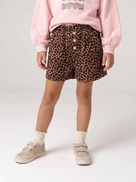 Short en velours forme paperbag fille bleu canard+camel+cannelle+chocolat+gris+mauve 9 - vertbaudet enfant 