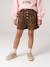 Short en velours forme paperbag fille bleu canard+camel+cannelle+chocolat+gris+mauve 9 - vertbaudet enfant 