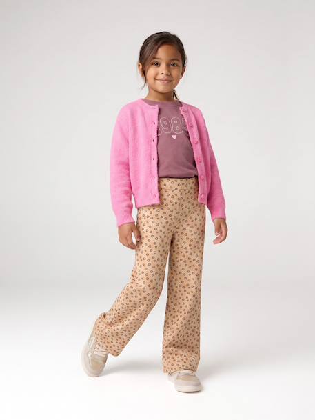 Gilet fille manches longues bleu+bordeaux+rose 14 - vertbaudet enfant 