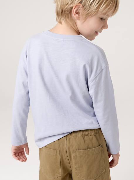 T-shirt manches longues garçon bleu clair 3 - vertbaudet enfant 