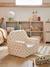 Fauteuil enfant mousse gaze de coton beige imprimé 1 - vertbaudet enfant 