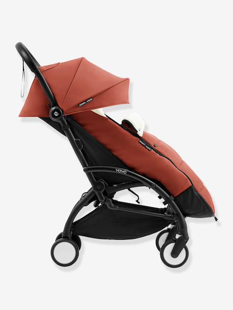 Chancelière poussette YOYO5 noir+taupe+terracotta 16 - vertbaudet enfant 