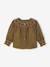 Blouse bébé fille manches longues olive 1 - vertbaudet enfant 