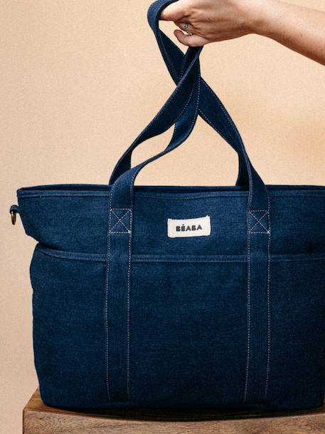 Sac Madrid tote bag beige imprimé+bleu jean+marron imprimé+ocre 7 - vertbaudet enfant 