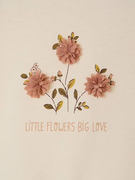 T-shirt manches longues bébé fille écru 4 - vertbaudet enfant 