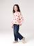 Sweat fille col rond écru+ivoire+rose pâle+taupe 11 - vertbaudet enfant 