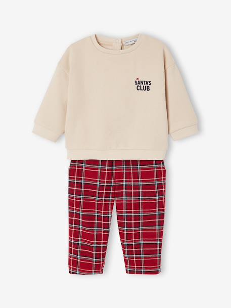 Pyjama bébé noël Capsule Famille rouge 6 - vertbaudet enfant 