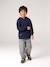 Sweat à capuche garçon marine+rouge chiné 9 - vertbaudet enfant 
