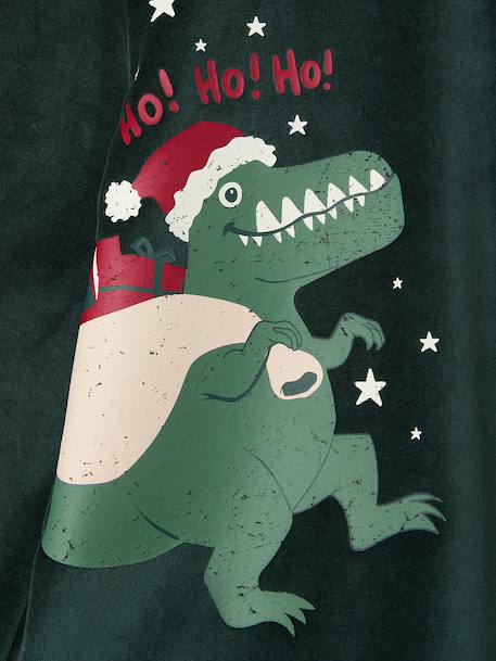 Pyjama garçon noël velours vert sapin 4 - vertbaudet enfant 