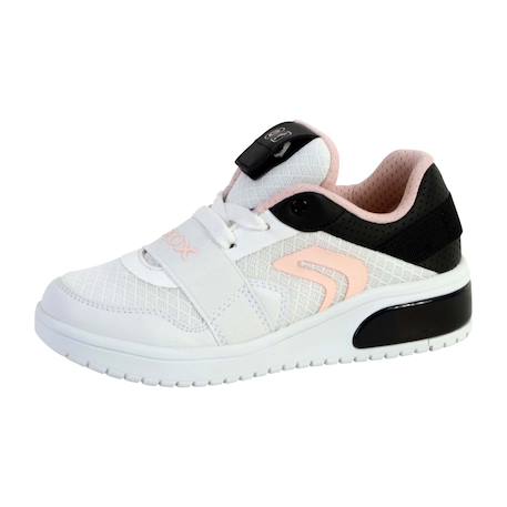 Baskets basses à lacets velours White black 2 - vertbaudet enfant 