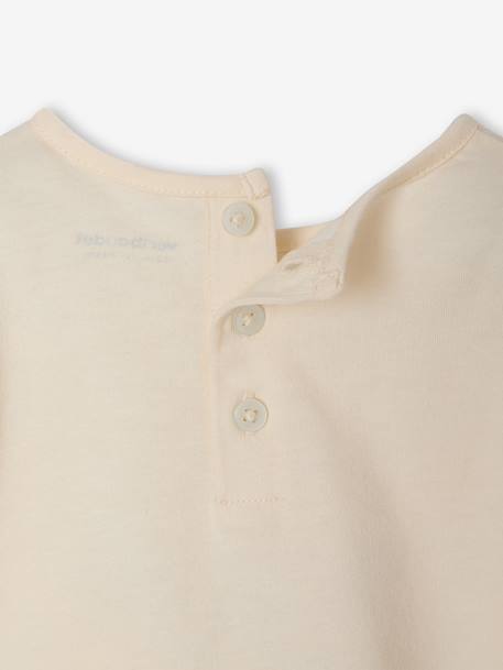 T-shirt manches longues bébé fille écru 3 - vertbaudet enfant 