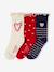 Lot de 3 chaussettes fille noël rouge 1 - vertbaudet enfant 