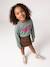 T-shirt manches longues fille encre+rose pâle+vert 21 - vertbaudet enfant 