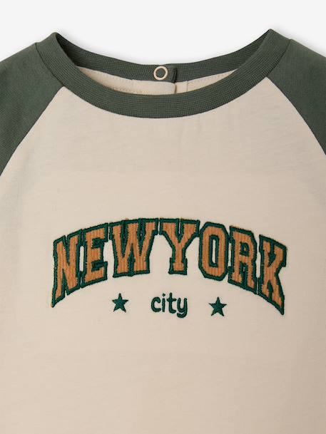 T-shirt manches longues bébé garçon vanille 2 - vertbaudet enfant 