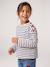 T-shirt marinière manches longues fille marine+mauve+rose bonbon 1 - vertbaudet enfant 