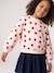 Robe fille 2 en 1 molleton et gaze de coton anthracite+marine+rouge 18 - vertbaudet enfant 