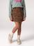 Jupe fille camel+marine+mauve 5 - vertbaudet enfant 