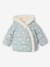 Doudoune bébé fille à capuche bleu glacier+rose poudré 1 - vertbaudet enfant 