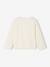 T-shirt fille animation coeur fille manches longues blanc+blush+écru+vert 4 - vertbaudet enfant 