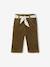 Pantalon large en velours ceinture à fleurs bébé beige+olive+vieux rose 4 - vertbaudet enfant 
