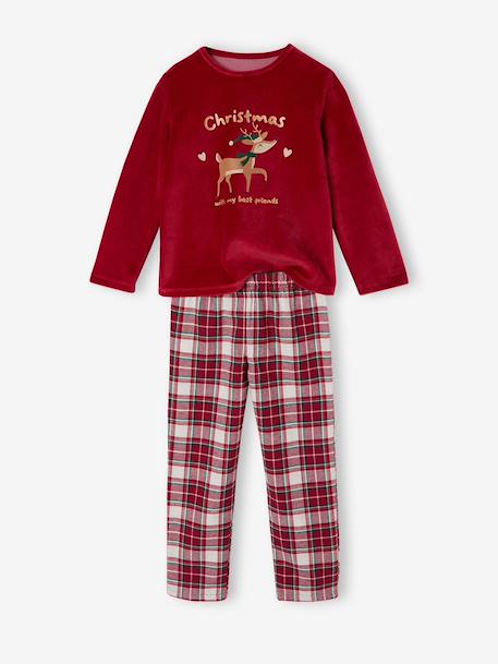 Pyjama enfant fille rouge 1 - vertbaudet enfant 