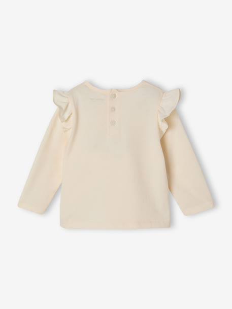 T-shirt manches longues bébé fille écru 5 - vertbaudet enfant 