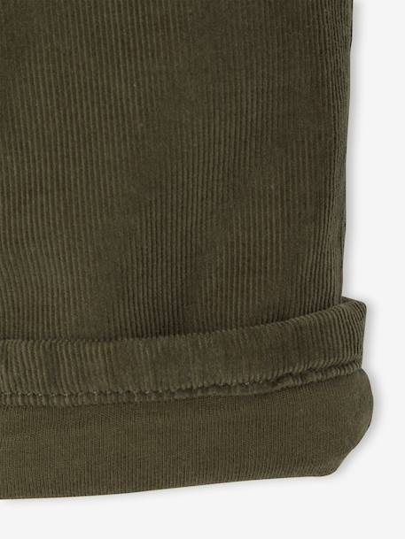 Pantalon velours bébé garçon kaki+marine 4 - vertbaudet enfant 