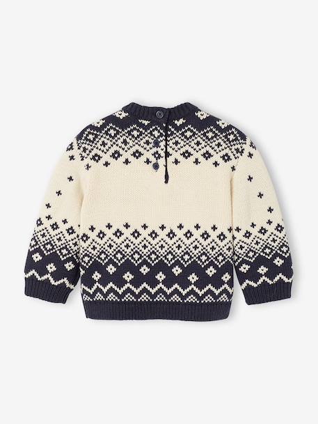 Pull de Noël bébé garçon Capsule Famille marine 3 - vertbaudet enfant 