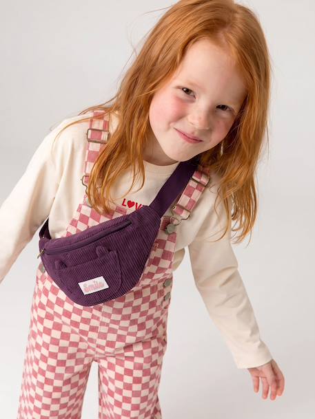 Sac banane animation poche chat fille bleu pâle+double stone+prune+Rose blush+vanille 9 - vertbaudet enfant 