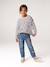T-shirt marinière manches longues fille marine+mauve+rose bonbon 8 - vertbaudet enfant 