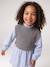 Robe-chemise fille effet 2 en 1 écru+gris chiné+marine 13 - vertbaudet enfant 