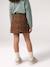 Jupe fille camel+marine+mauve 6 - vertbaudet enfant 