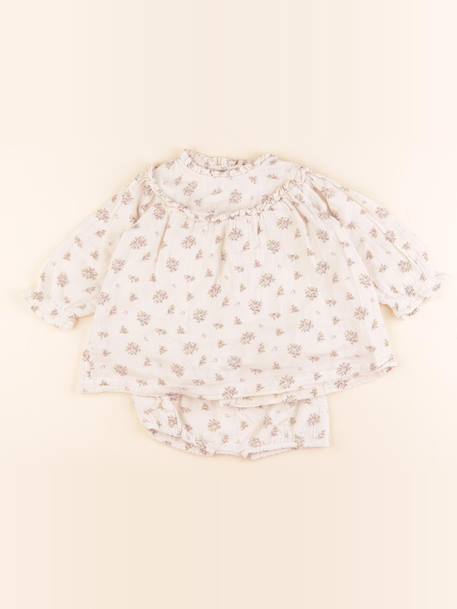 Robe - 6 mois Beige 1 - vertbaudet enfant 
