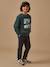 Sweat doublé sherpa garçon Marine+Vert anglais 6 - vertbaudet enfant 