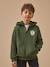 Sweat zippé doublé sherpa garçon Marine+Vert foret 7 - vertbaudet enfant 